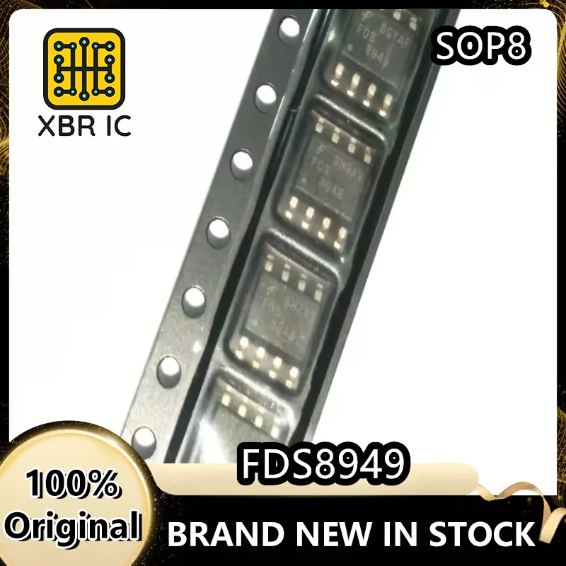 

(20/50 pieces) FDS8949 SOP-8 8949 MOSFET N+ N-channel 40V 6A Brand new genuine product In stock