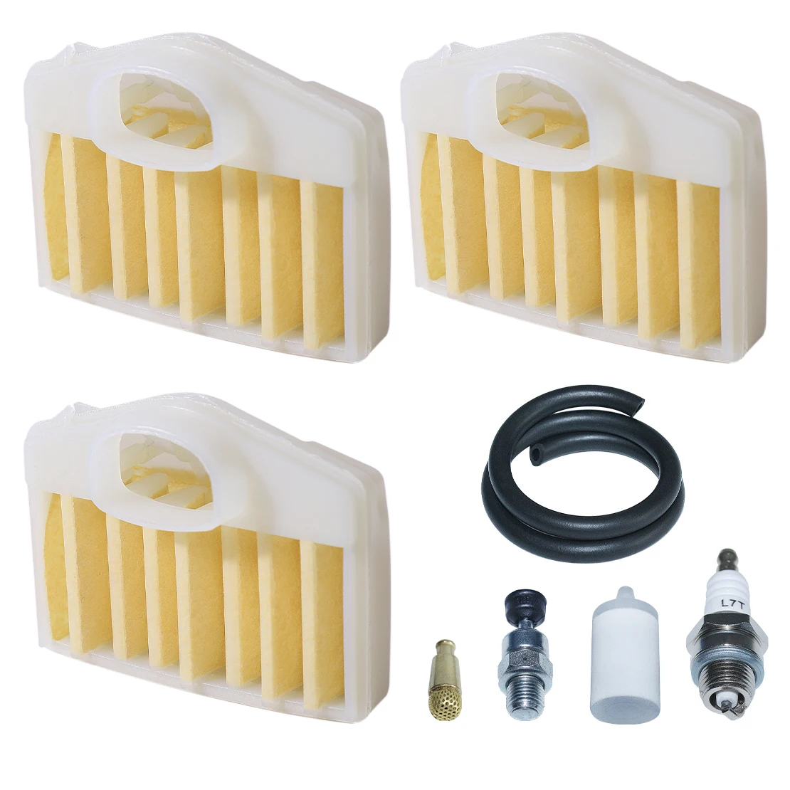 

Air Filter with Oil Fuel Filter Line Decompression Valve Tune Up Kit for Husqvarna 362 365 371 372 372XP Chainsaw 503814502