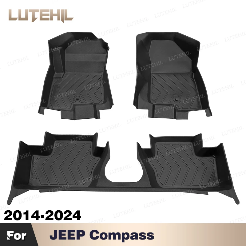 

For JEEP Compass 2014-2024 2023 2019 2018 2017 2016 2015 All-Weather TPE Floor Mat Custom Carpet Cover Auto Interior Accessories