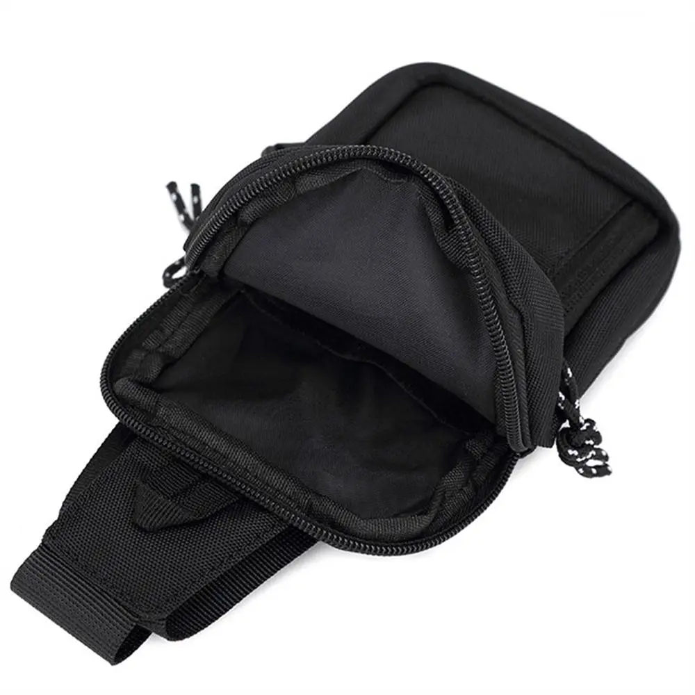 Luxuriöse Crossbody-Brusttasche für Herren, lässige Oxford-Umhängetasche, kleine schwarze Handytasche für Männer, geeignet zum Radfahren – Detail 5