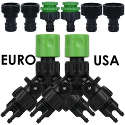 KESLA Tap Adapter 2-Way 4-Way złącze rozdzielacz EURO USA 3/4 ''do 1/4'' rury dla podlewanie ogrodu wąż nawadniania kropelkowego System