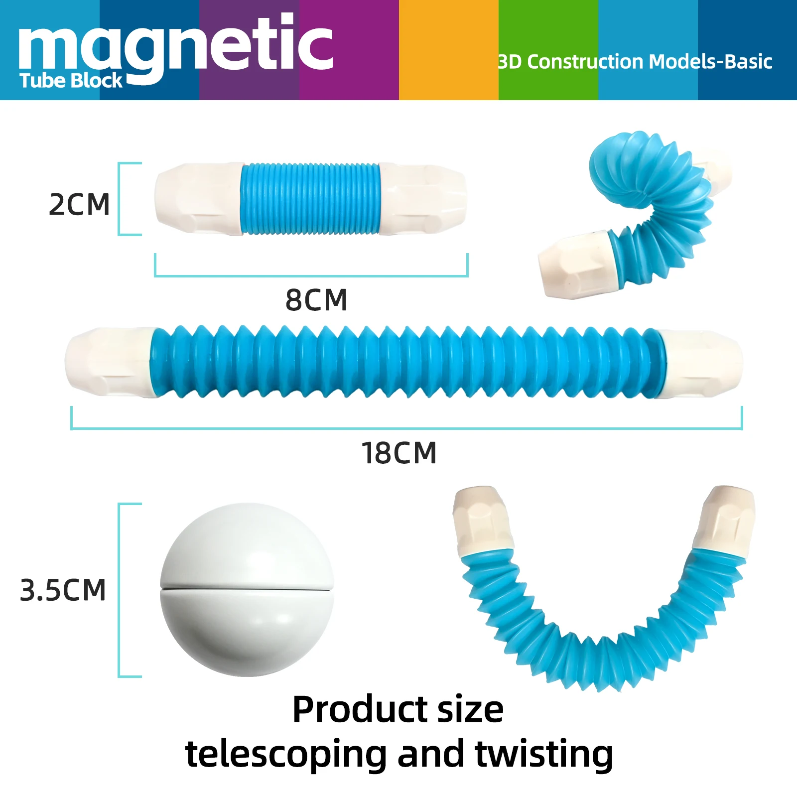 Bâtons magnétiques blocs de Construction jouets pour enfants Montessori éducatif Pop Tubes soulagement du Stress enfant en bas âge jouet Construction ensemble cadeaux