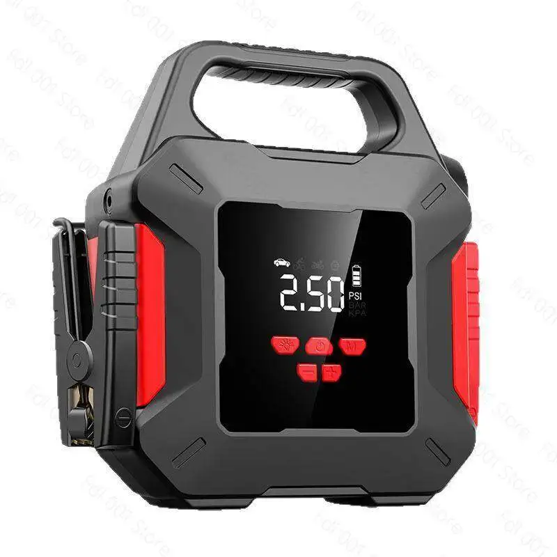 Car Emergency Jump Starter and Air Compressor Combo Large Capacity Battery Emergency