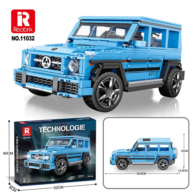 Reobrix 11032 Technisches Automodell Berg Geländewagen Serie DIY Spielzeug Bausteine Junge Weihnachtsgeschenk 1204 Stück