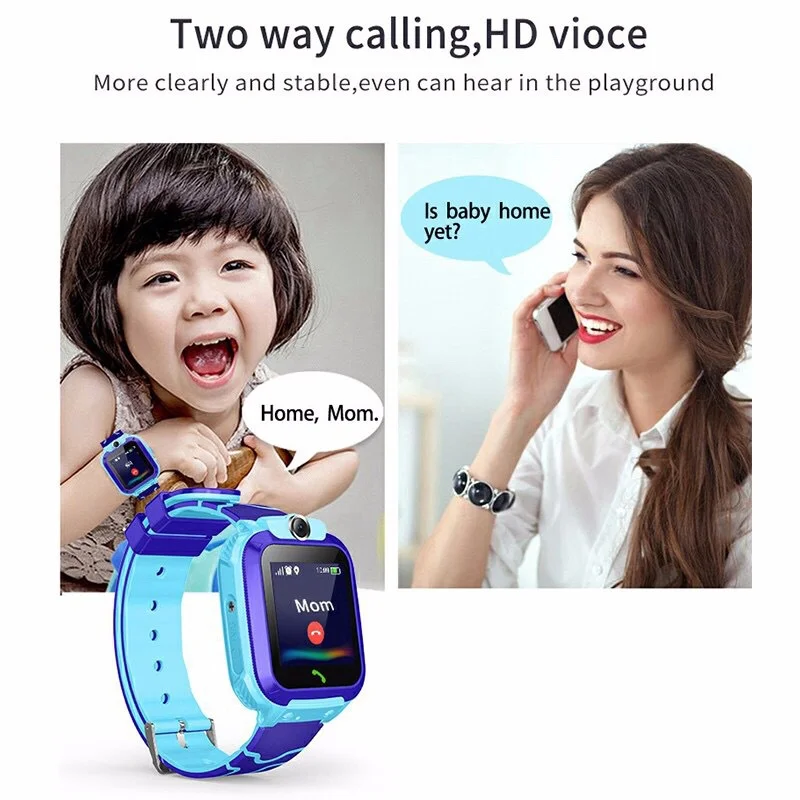 Cartoon Kid\'s Smart Watch Micro Chat Photography GPS Positioning 2G Phone Watch Multi-Language Student Voice Smart Watch Gifts