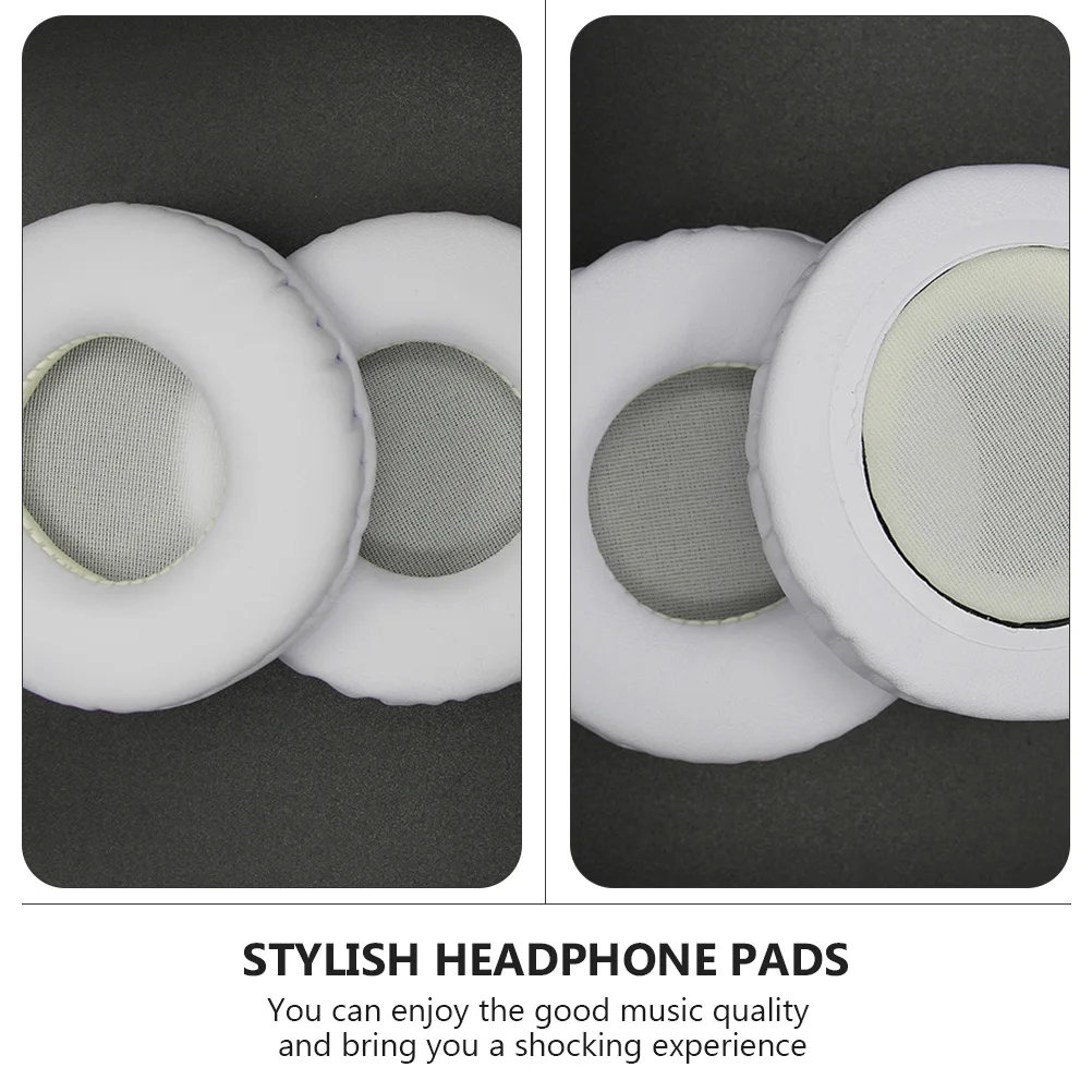 

Headphone Replacement Set Universal Covers Fashionable Simple Sleeves White Comfortable Pads