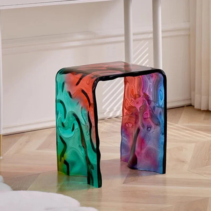 

Transparent Nordic Bathroom Chair Vanity Shower Plastic Elderly Stool Cute Small Living Room Sofa Postmodern Furniture