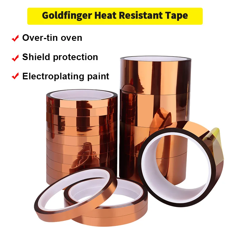 Double Sided Gold Finger Tape 10 Meters Fixed Circuit Board Semiconductor Components Resistant To High Temperature Printer