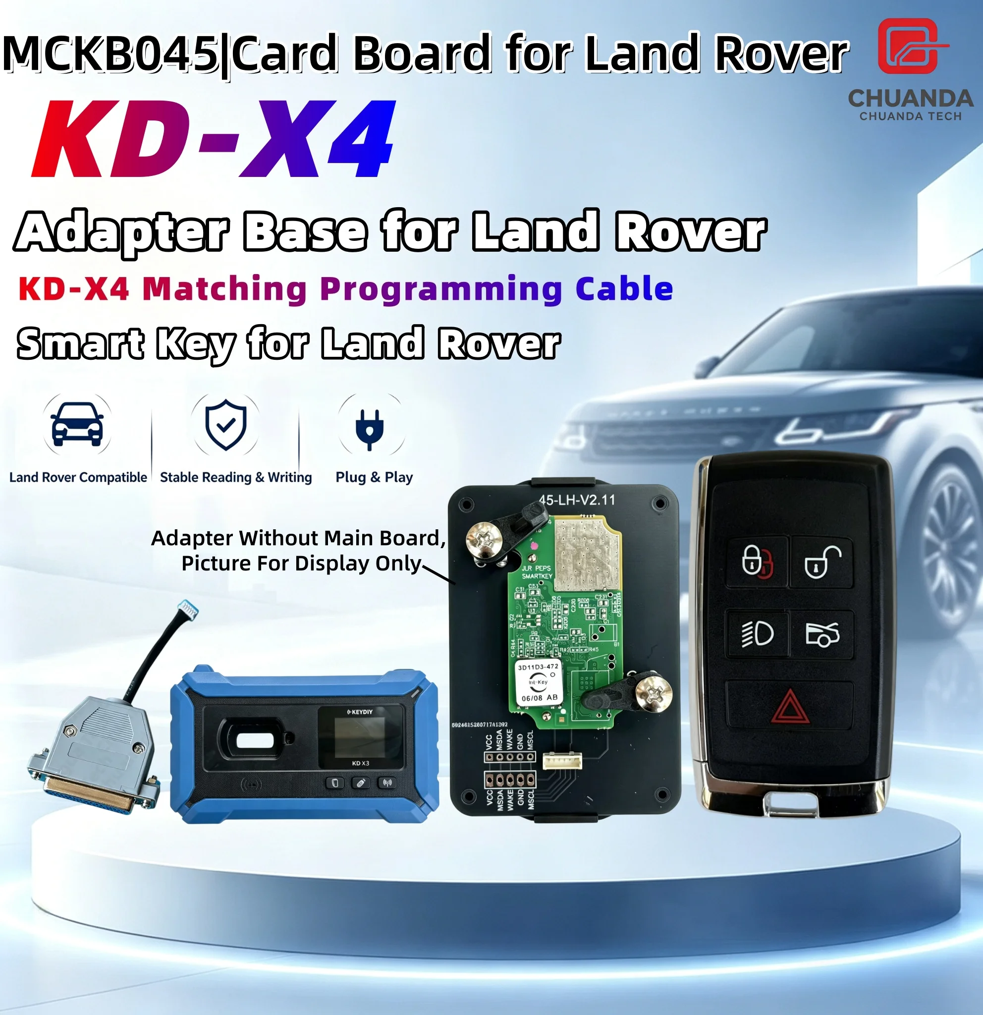 Universal Adapter Base Suitable for Nxpkiller No.45 Kydzwdikd-X4, Compatible with Range Rover, Jaguar, Defender, Discovery, Sport, and Evoque Models