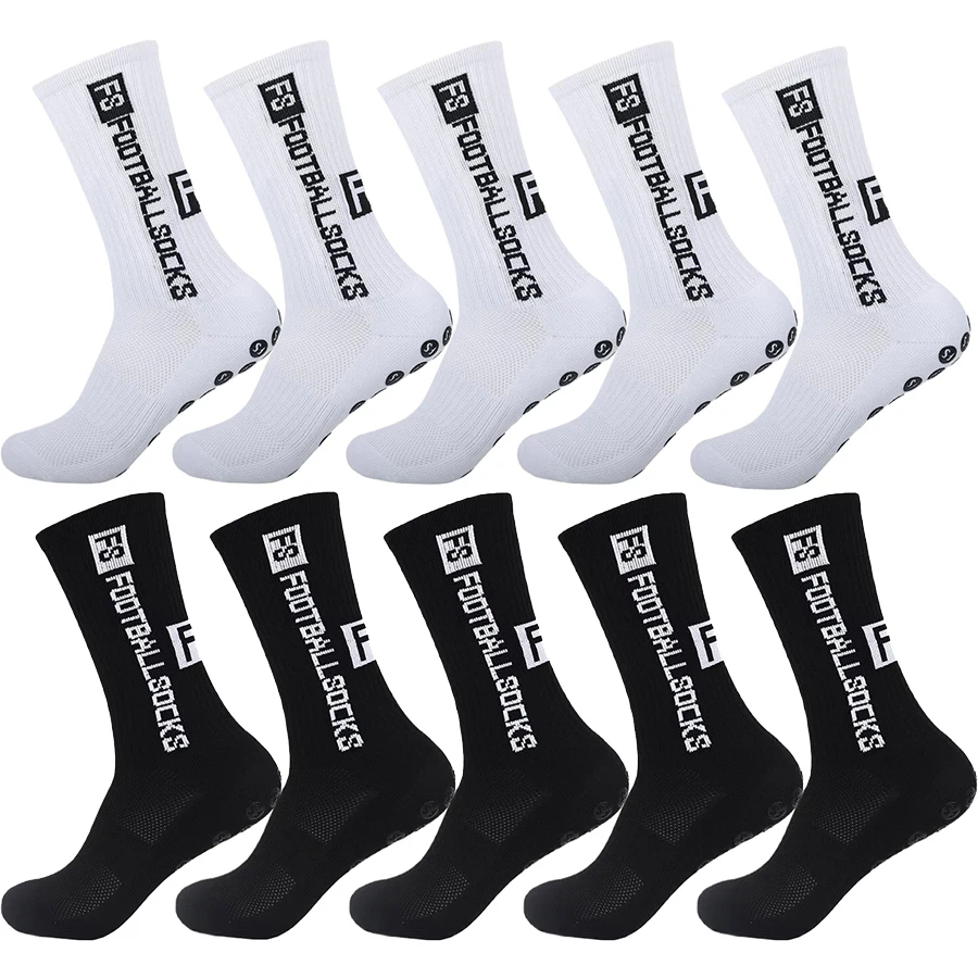 10Pairs Men Women Non Slip Grip Socks Tailored for Soccer Cycling Hiking Shockproof and Elastic