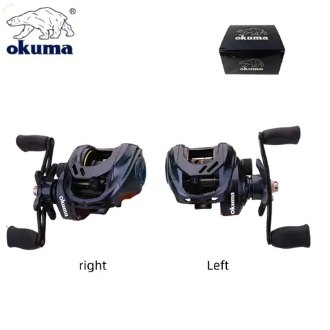 OKUMA Fiskerulle 6.3:1 12 kg Max dragrulle Gjutrulle Explosionssäker lina Saltvattensfiskehjul för sötvatten 12 best sales Okuma-rulle - №4