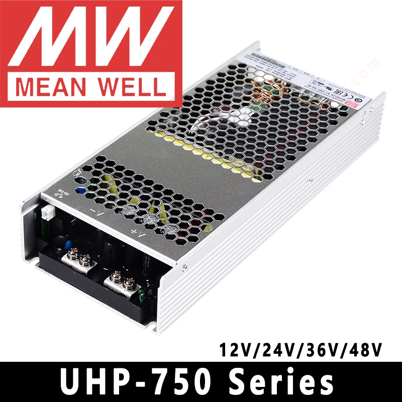 Original Mean Well UHP-750-12/24/36/48 meanwell UHP-750 Series 750W Fanless design Slim Type with PFC Switching Power Supply