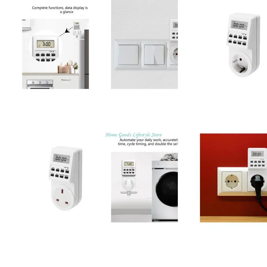 E74E Remote Controlled Plug With Builtin Timer&Mini Display For Efficient Energy Use