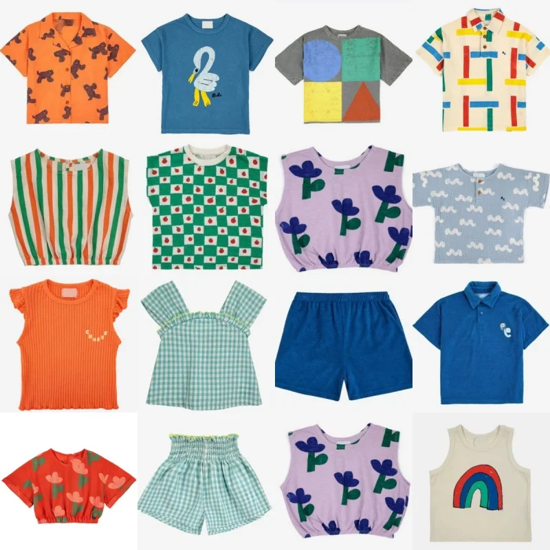 

В наличии: Летний детский комплект BC с принтом для мальчиков и девочек: футболка с коротким рукавом, шорты, поло, повседневные брюки.