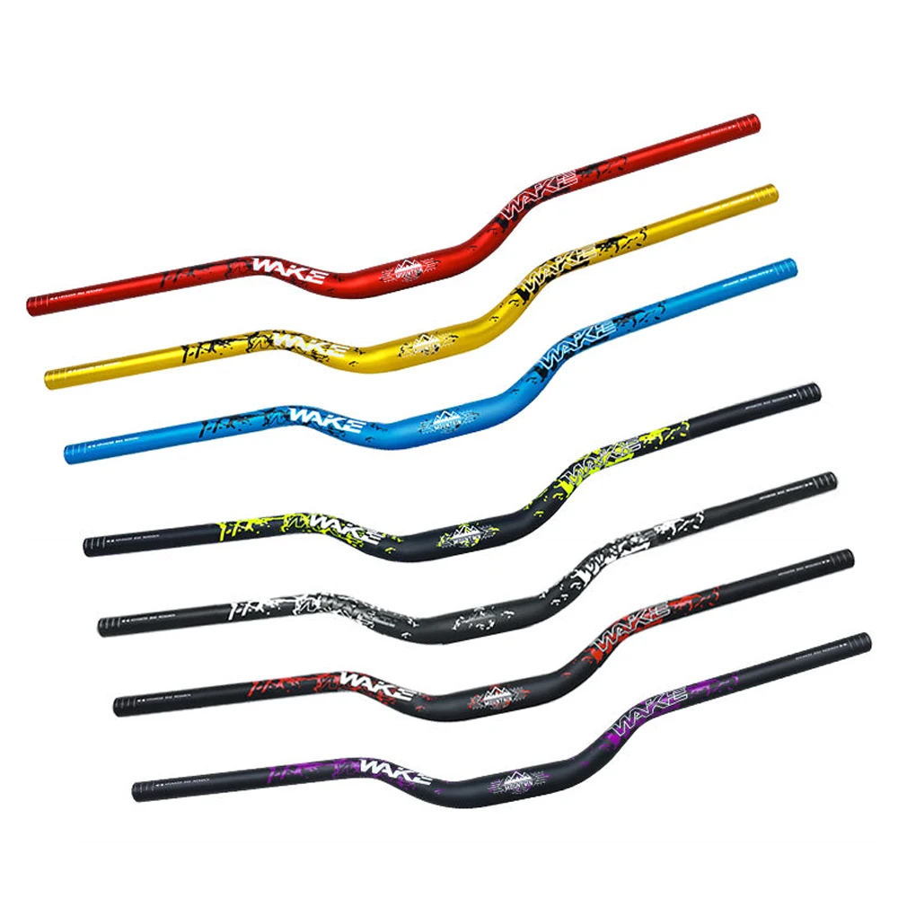 AliExpress 31.8MM Mountain Bike Handlebar Aluminum Alloy Bicycle Riser Handlebar 55MM Rise 780MM Length Bicycle