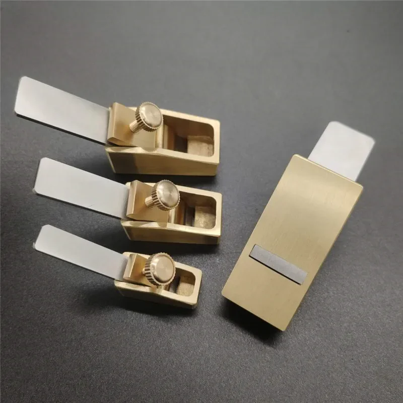 High Quality Flat Bottom Mini Brass Thumb Plane Woodworking Planer, Violin/Cello Luthier Making Tools