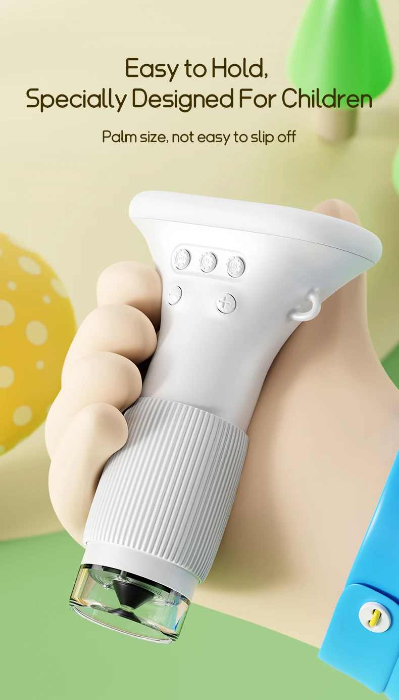 Kindermikroskop, 1000-fache Vergrößerungsmikroskop, 200 Megapixel, mit LED-Foto- und Videofunktion, Lernspielzeug, Wissenschaft für Kinder – Detail 7