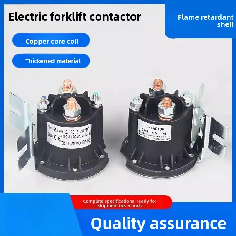 DC Contactor Relay for Electric Forklift & Stacker – 12V/24V Solenoid Switch for Hydraulic Pump & Tail Lift, Heavy-Duty