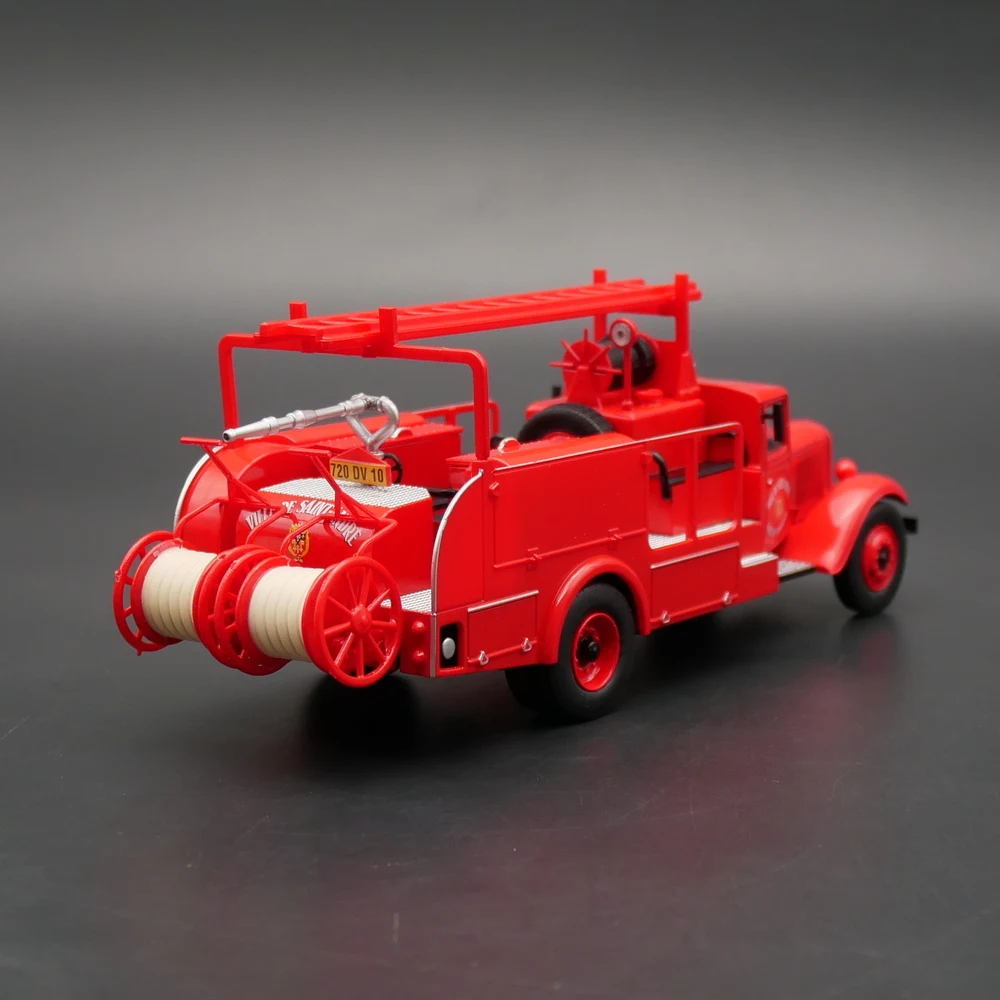 Diecast Ixo 1:43 Scale Citroen P45 Citroen Fire Engine Pump Truck Alloy Car Model Collectible Toy Gift Souvenir Display Ornament