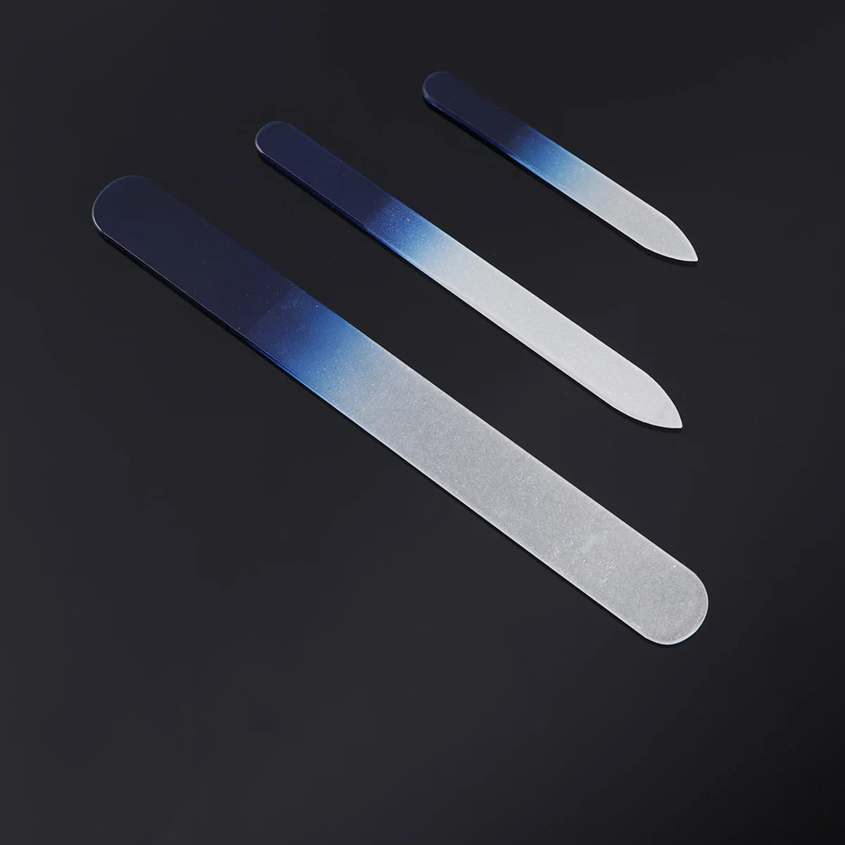 3 قطع من مبرد الأظافر الزجاجي الكريستالي، كتلة صنفرة أظافر مريحة وناعمة لعلاج ما قبل البولندية والتقليم المنزلي