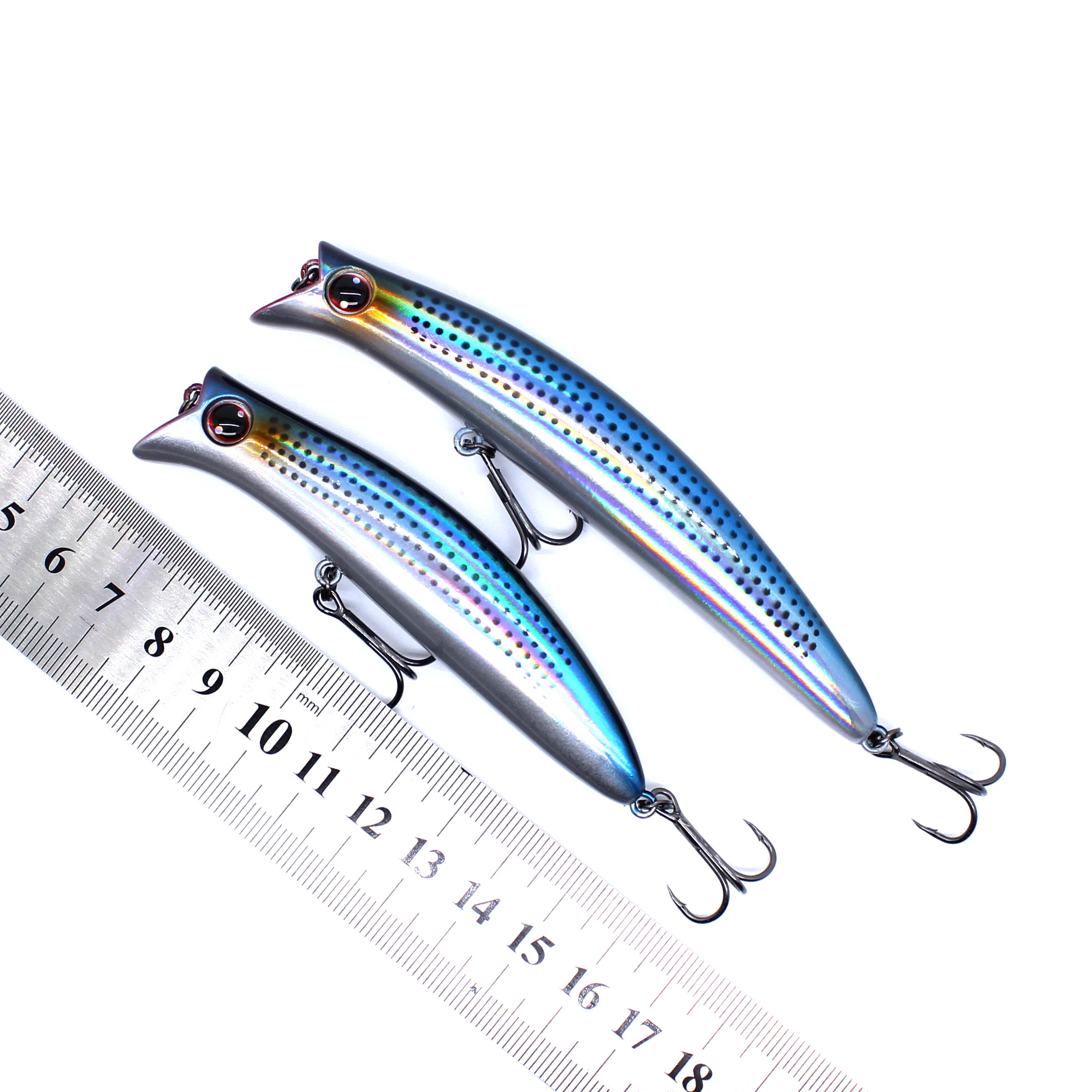 Aoclu schwimmender Wobbler 110mm 14,8g 90mm 13g Rassel harter Köder Hybrid Minnow Köder für das Angeln an Land Strand boot Rock Bass Forellen