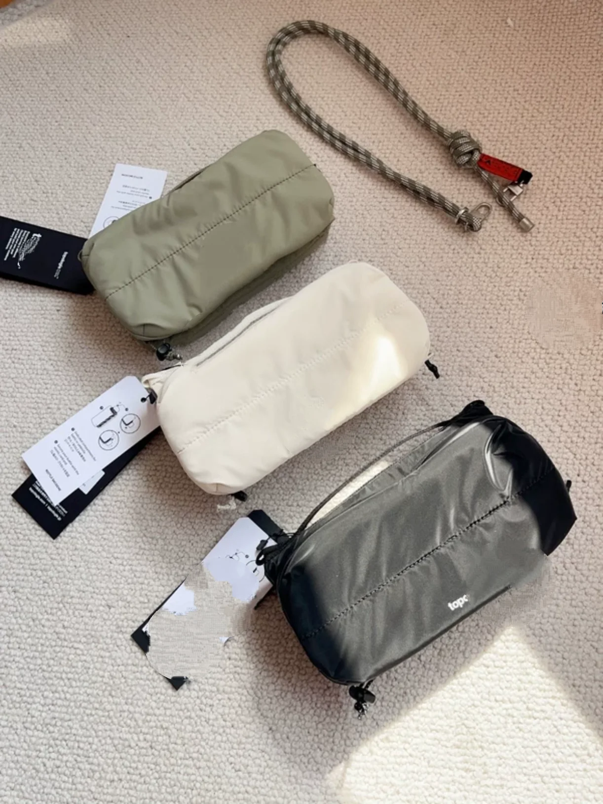 

Lightweight Climbing Rope Water Cup Bag Crossbody Single oulder Bag Waterproof Adjustable Strap ex Casual Color