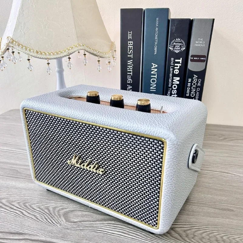 

M5 Wooden Vintage Bluetooth Speaker Home Stereo Subwoofer Speakers Portable Outdoor Camping Desktop Decoration Party Speaker