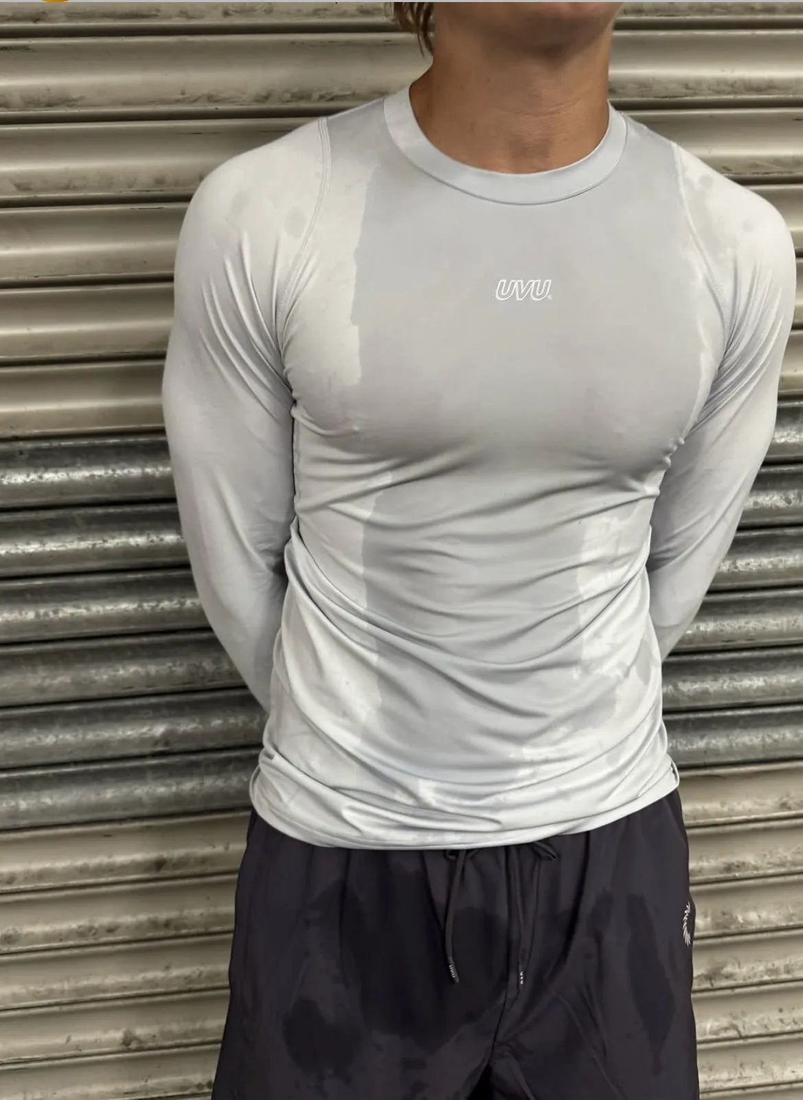 

2026UVU Рубашка с длинными рукавами для бега и тренировок, мужская и женская, быстросохнущая, облегающая, для фитнеса и спорта