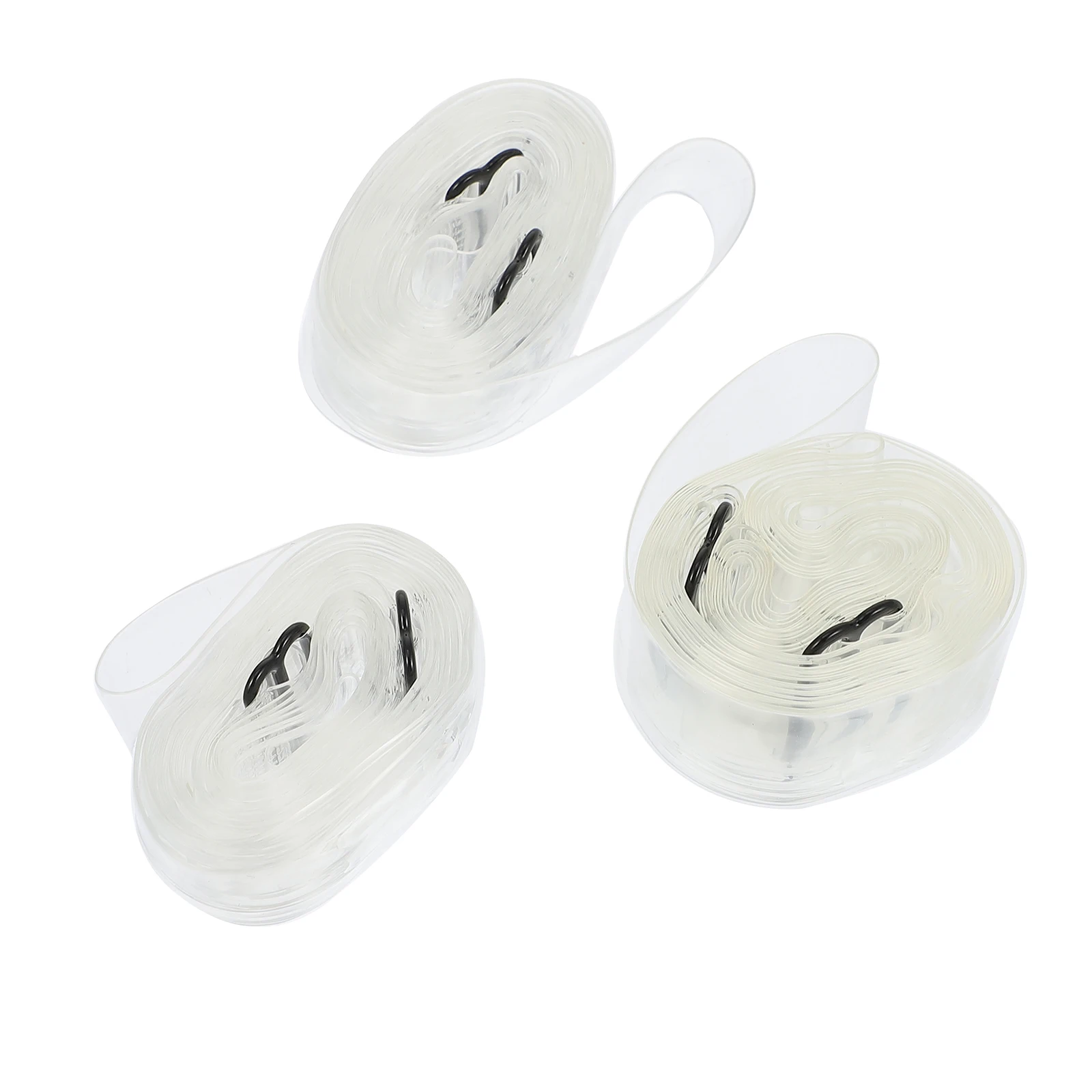 

3 pcs Piano Band Tpu Portable Transparent Clip Book Page Fixing Belt For Music Score Recipes Magazines