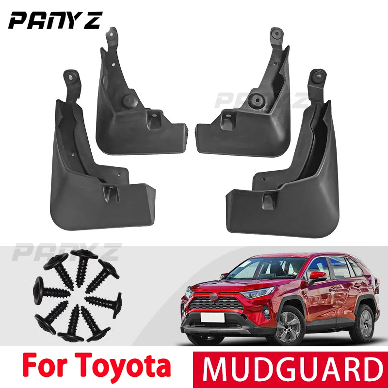 For Toyota 2020 RAV4 Rongfang car Mudguards Mud Flaps Splash Guards Front Rear Wheels Fender Car Accessories 4Pcs