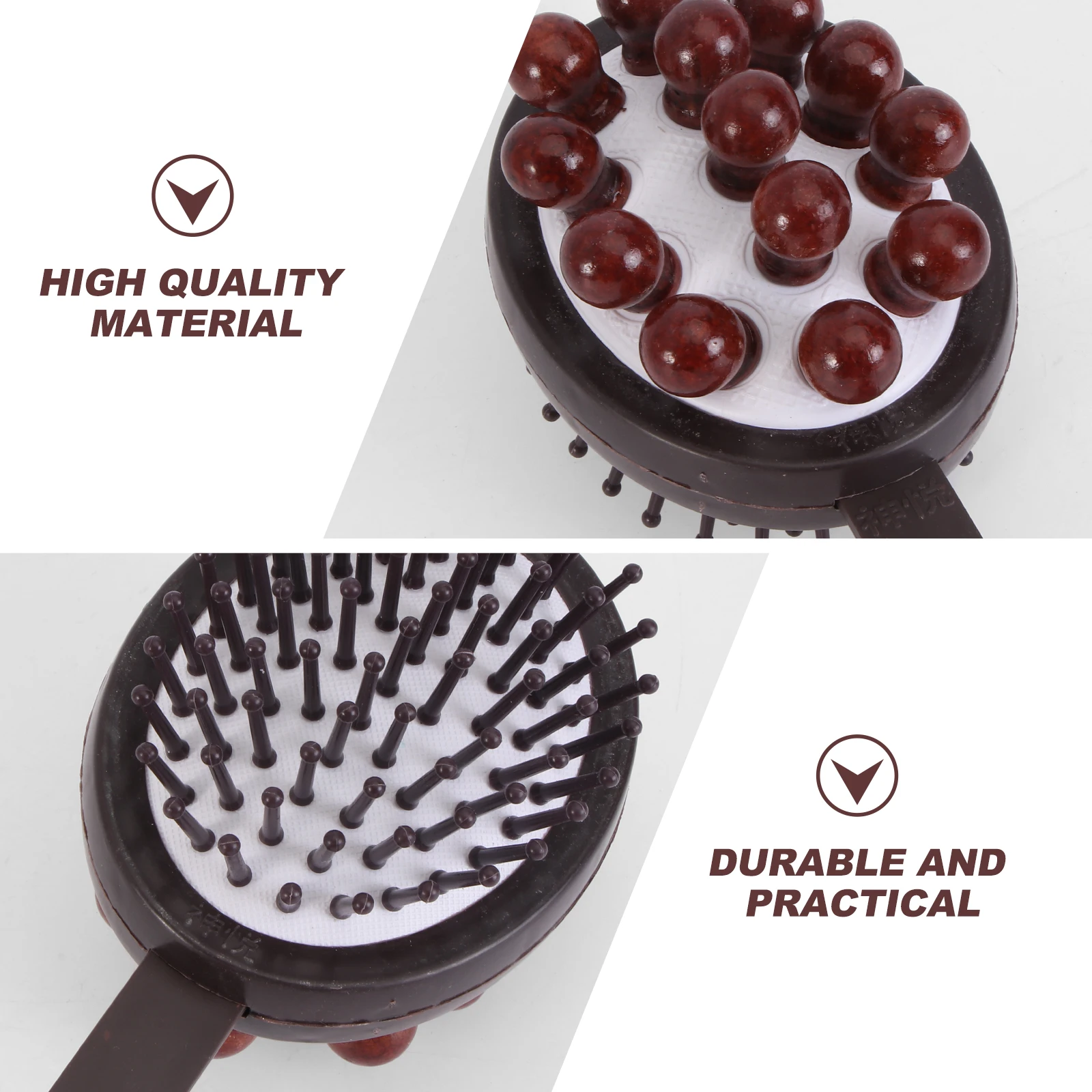 

2pcs Massage Hammer Durable Wood Plastic Back Scratcher Bat Promote Circulation Improve Immune Portable Gifts