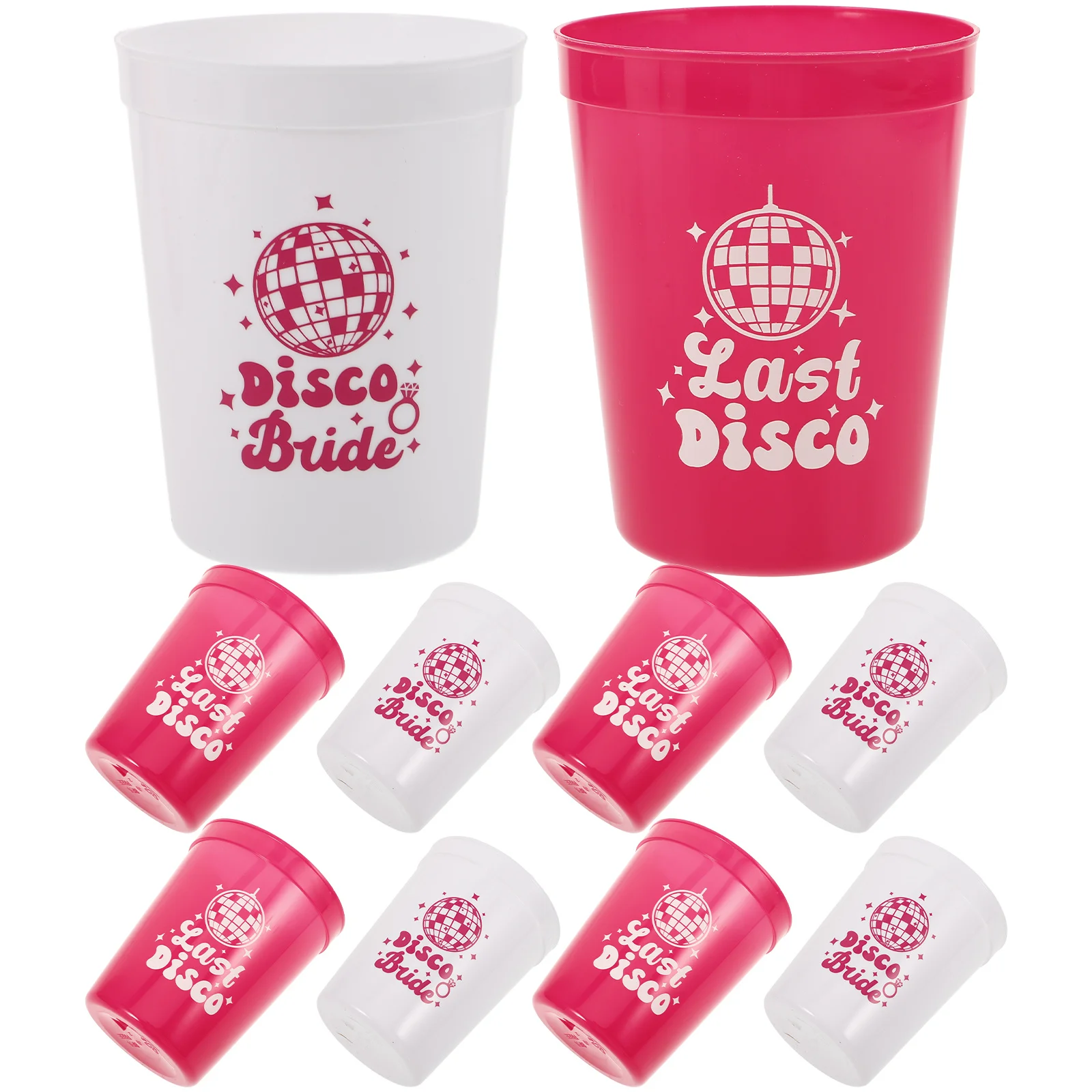 

10Pcs Disco Party Plastic Cups Unbreakable Reusable Juice Beverage Water Cups Festival Wedding Party Supplies Beverage Cup