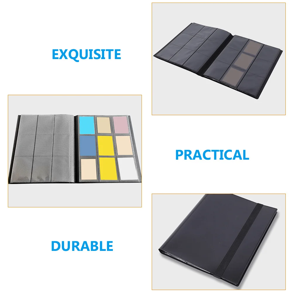 ألبوم بطاقات مادة PP ممتاز قابل لإعادة الاستخدام، ألبوم تخزين بطاقات الألعاب خفيف الوزن مقاوم للماء لمجموعة بطاقات التداول الرياضية #3