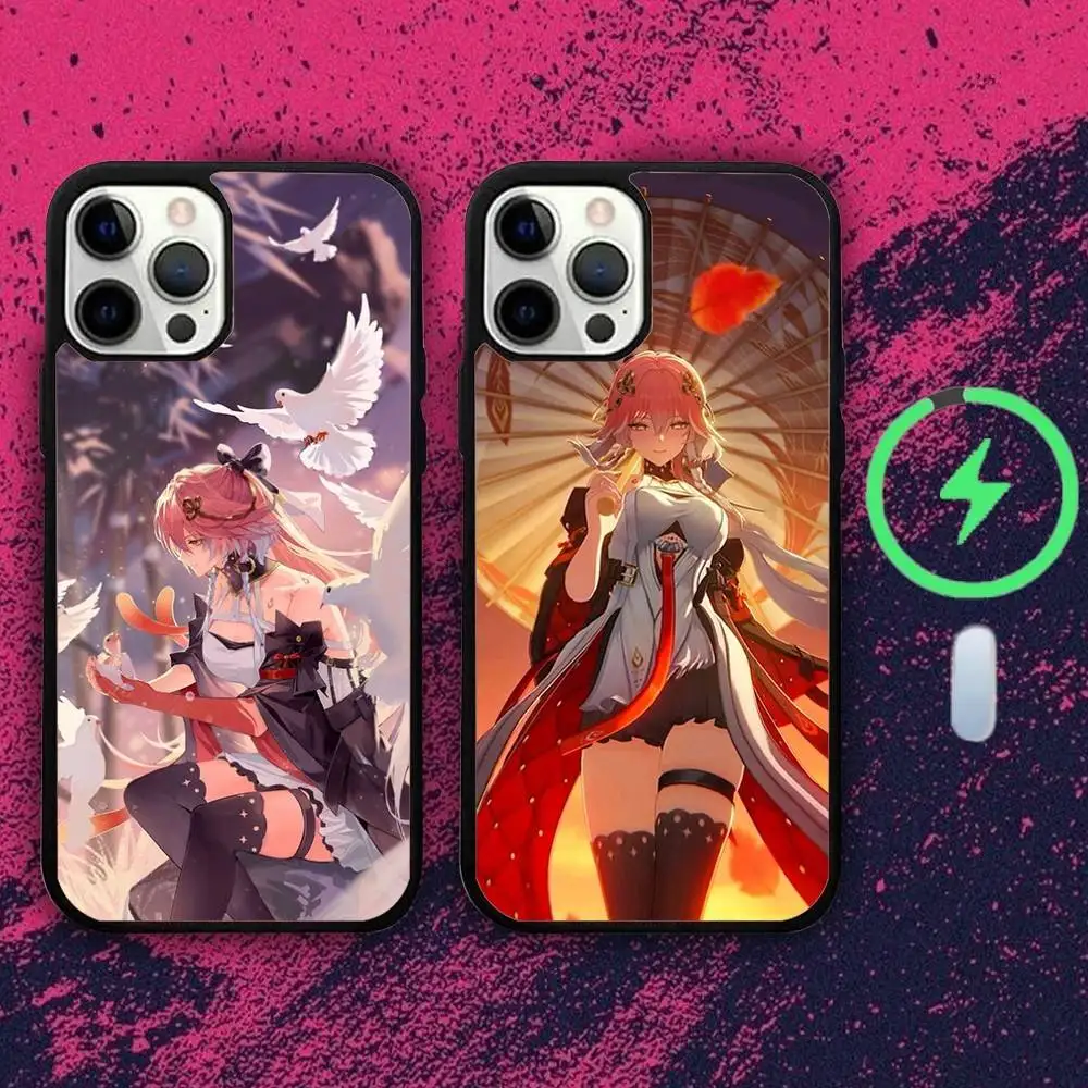 

W-Wuthering W-Waves Changlis Phone Case For iPhone 16e,16,15,14,13,12,11,Plus,Pro,Max,Mini Magsafe Magnetic Wireless Charging