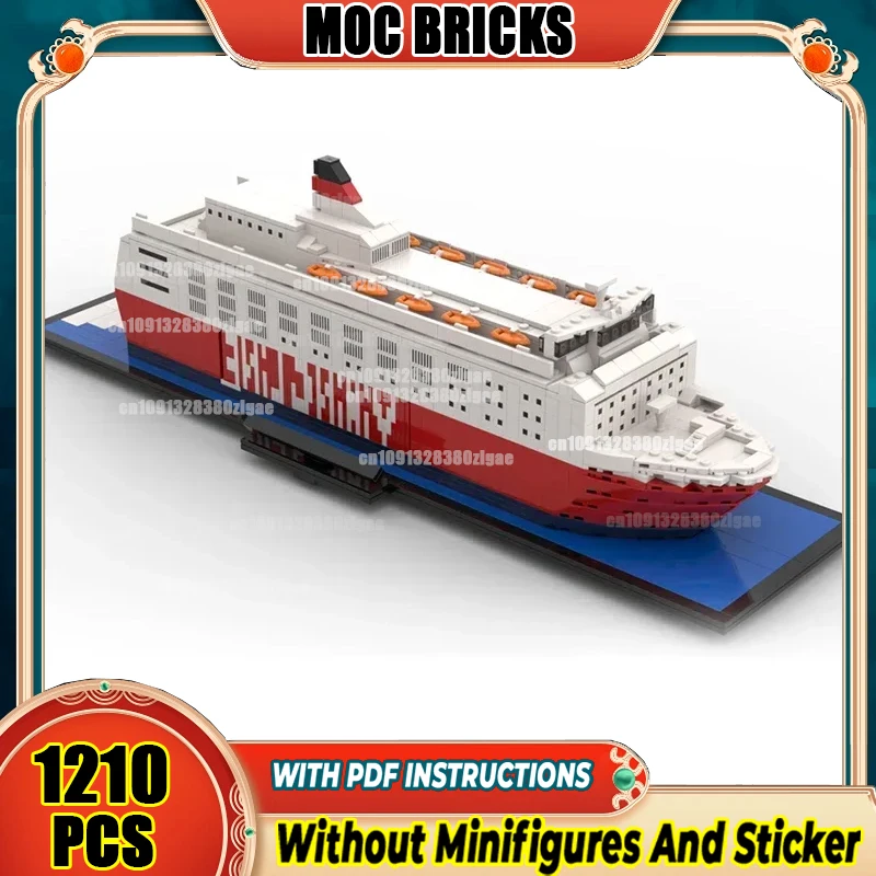 Classics Ferry Model Moc Building Bricks The Viking Sally Blocks Toys