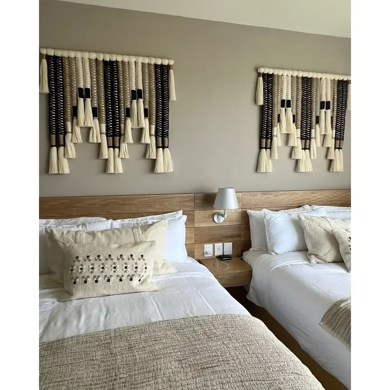 Eco-friendly Bohemian Macrame Wall Art Tapestry Beautifully Crafted Cotton Home Wall Decoration Anniversary Living Room