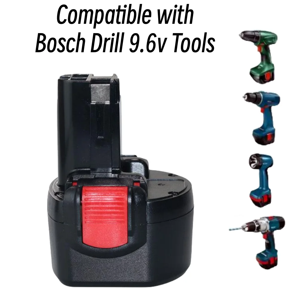 9.6V 4.8/6.8/9.8/12.8Ah NI-MH Rechargeable Battery For Bosch Power Tool Bosch PSR 960 BH984 BAT048 BAT119 L50 image 3