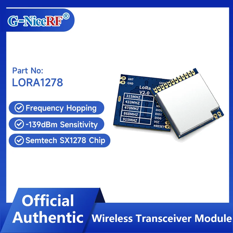 4 PCS/Lot Lora1278 100mW Remote Spread Spectrum Wireless Transceiver Module with SX1278 Chipset