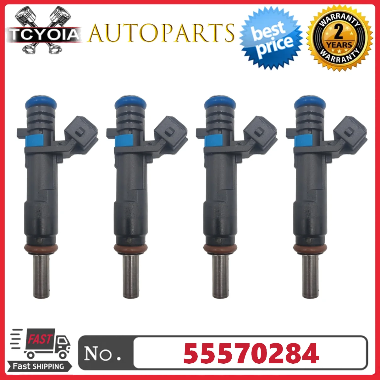 

4 шт./компл. топливных форсунок 55570284 для Chevrolet Cruze Sonic 1.8L 2012-2015 гг., 2173433, 217-3433