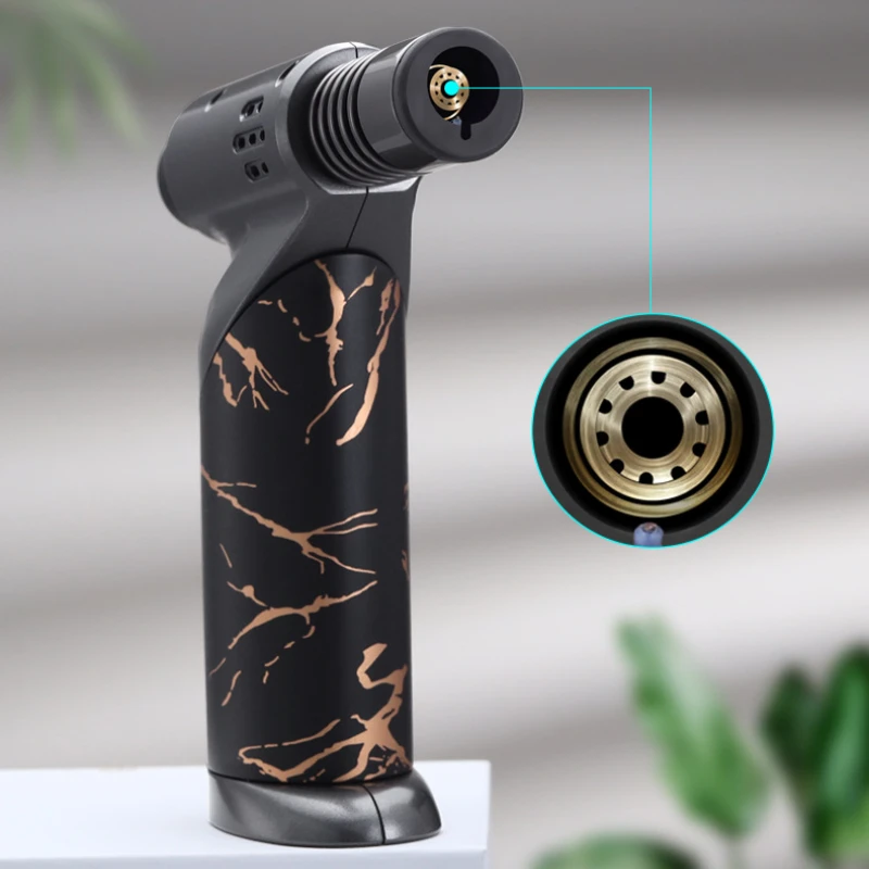 

Многофункциональная газовая горелка JOBON 2026 с регулируемым размером пламени и защитным замком, надежный инструмент для розжига