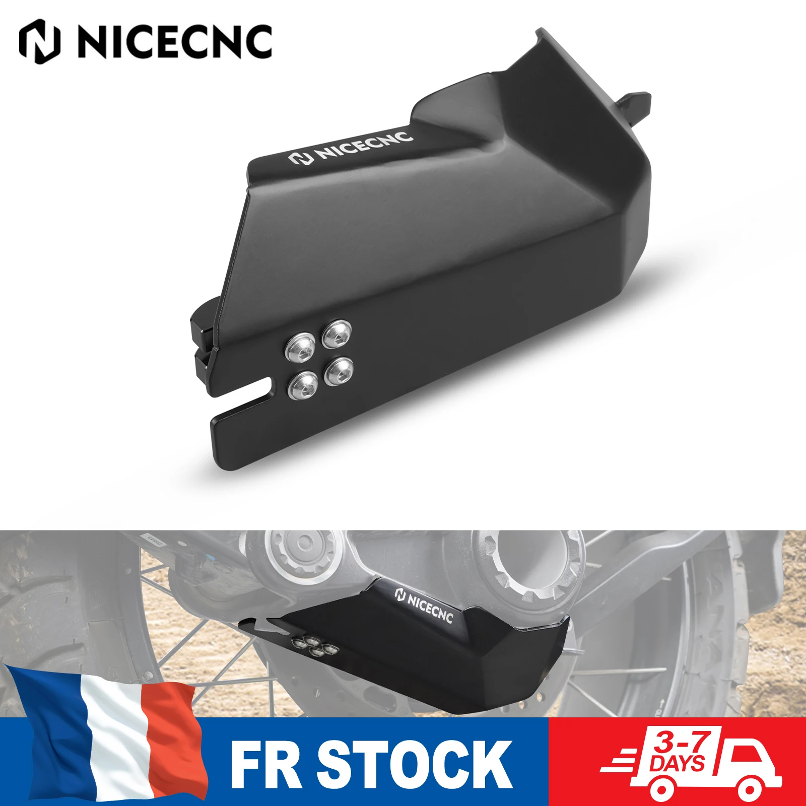 Protection de transmission finale pour moto BMW R1250GS Adventure R 1250 GS 2019-2024 et BMW R1200GS Adventure R 1200 GS 2013-2018