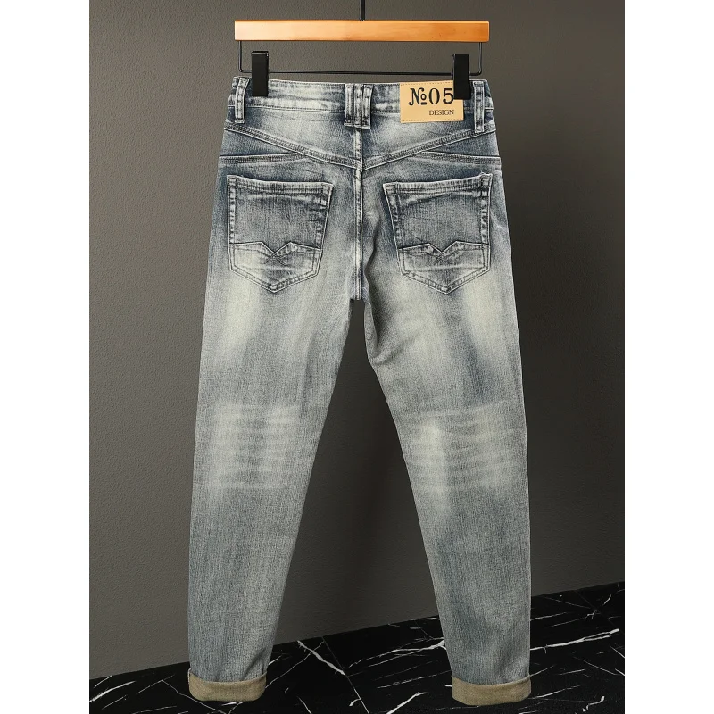 

Винтажные мужские джинсы на осень и зиму2025Модные прямые длинные брюки в винтажном уличном стиле