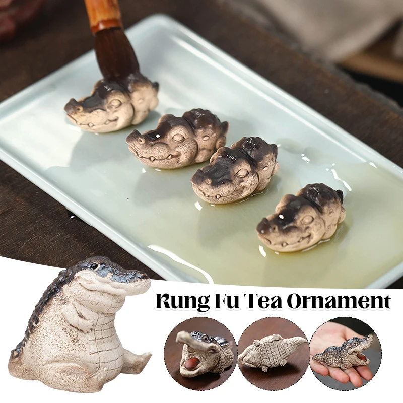 

Chinese Zisha Tea Pet Crocodile Tea Pet Purple Clay Tea Pet Kungfutea Ornament Tea Ceremony Tea Set Accessories Household Decor