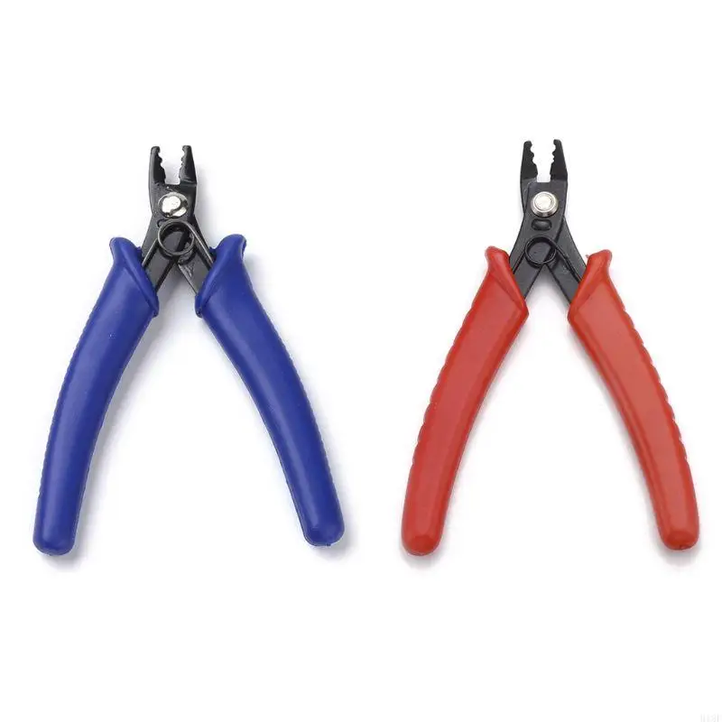 918F Professional Beading Jewelry Pliers Carbon Steel Crimper Crimp Beads Hand Tool