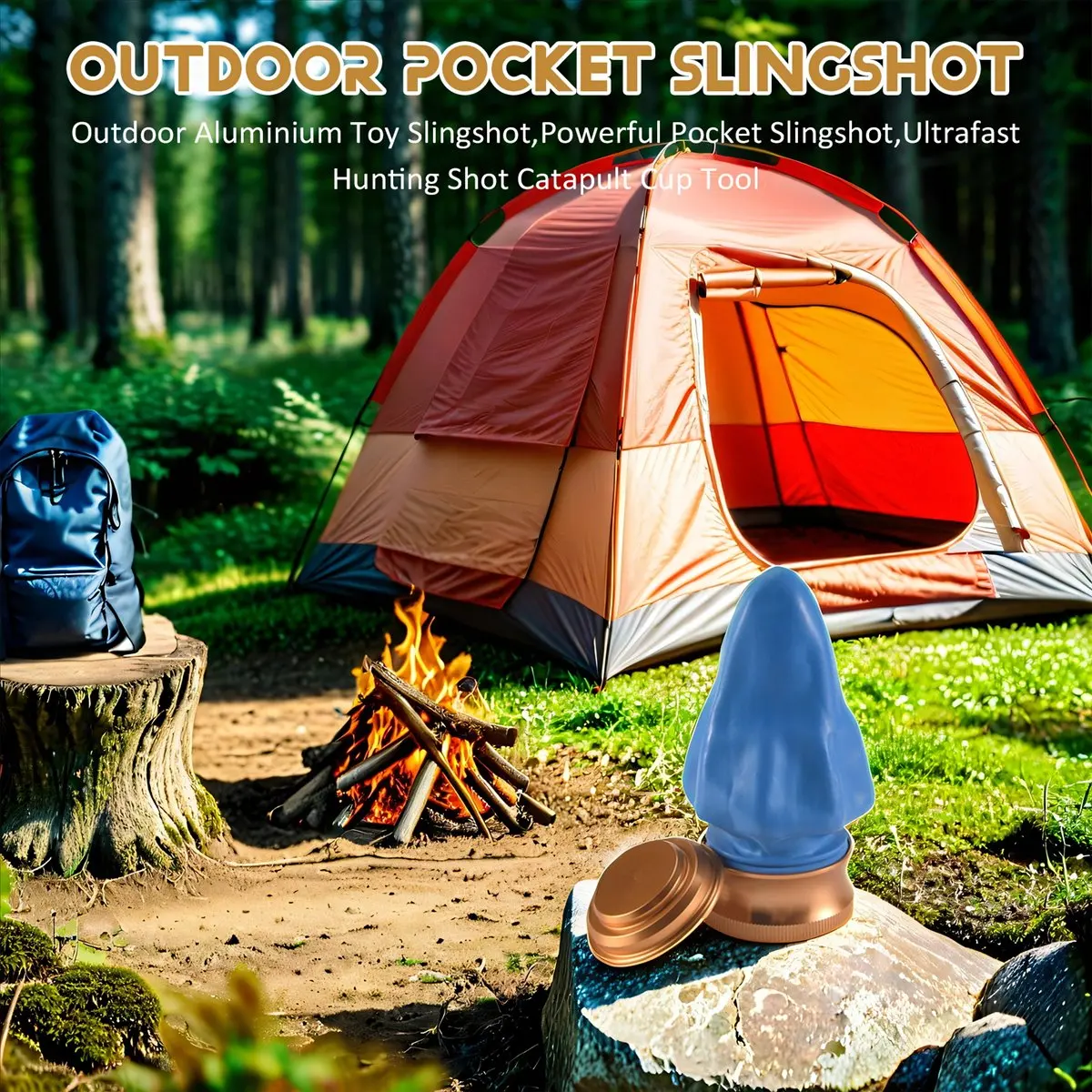 M87K لعبة ألومنيوم خارجية جديدة، جيب قوي، أداة كأس المنجنيق للصيد #2