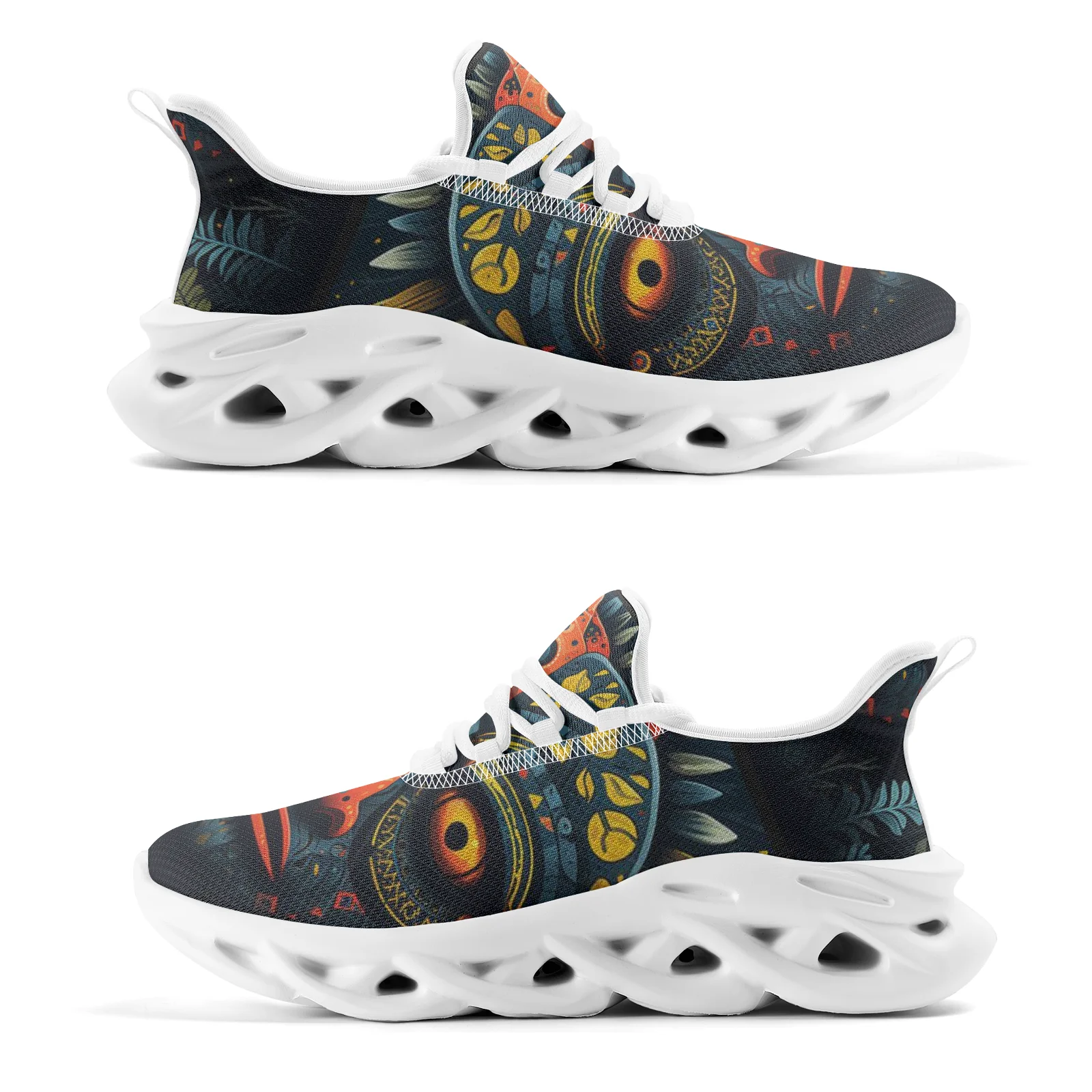 Customizable Indian mask casual sports shoes youth casual running shoes mesh lace-up shoes EUR36-48