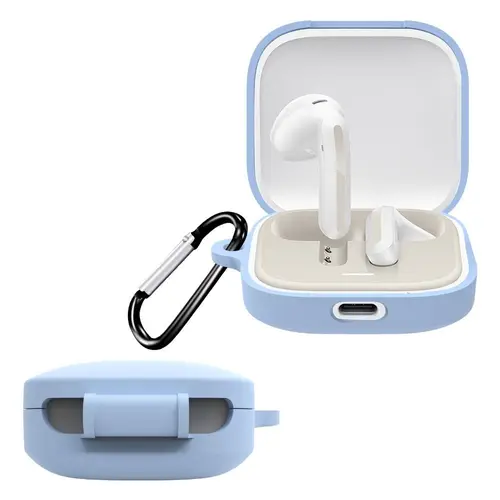 Imagen 2 del producto Funda protectora de silicona a prueba de golpes, cubierta antiarañazos, accesorios para auriculares, carcasa para Redmi Buds 6 Active