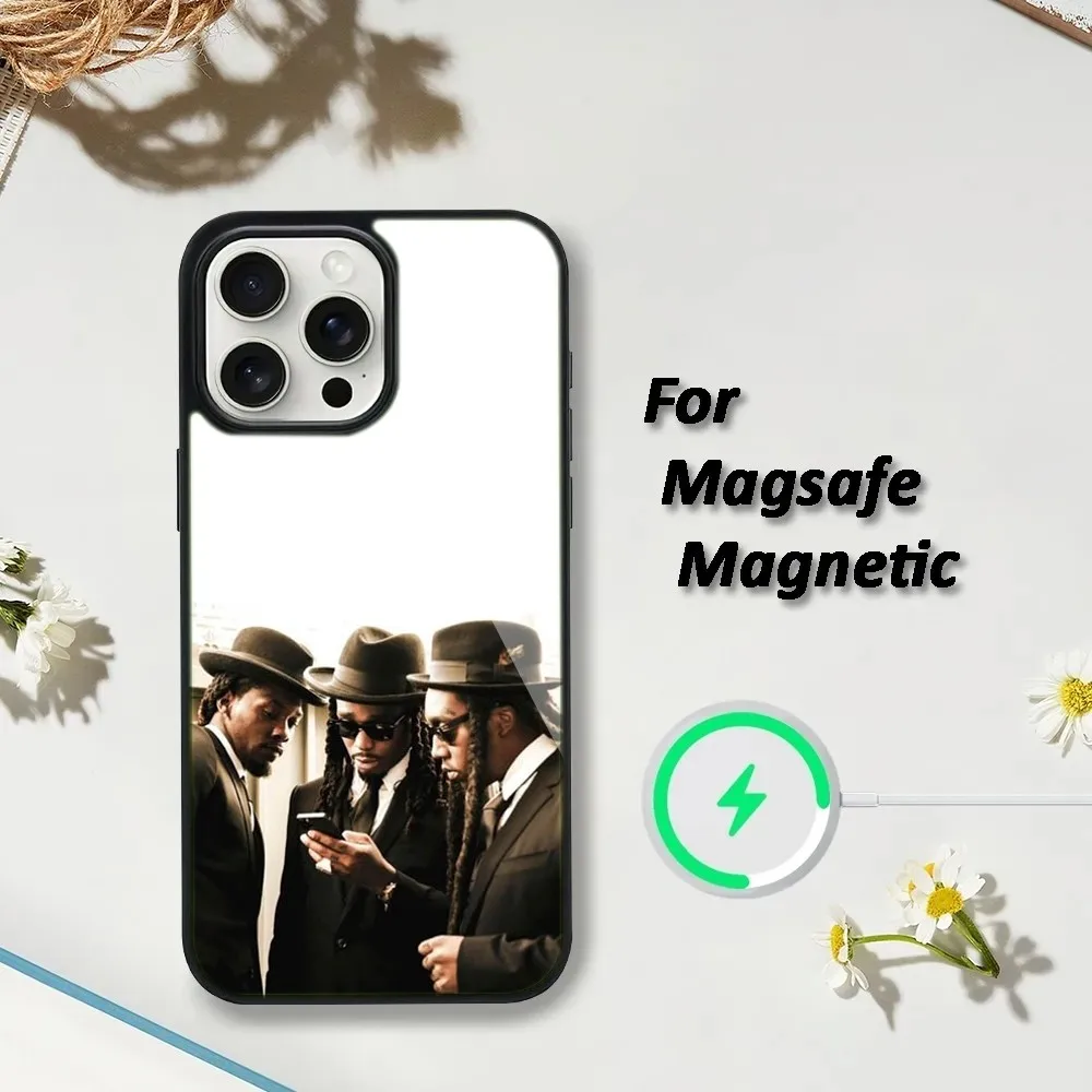 Migos Hip Hop Group Phone Case For iPhone 15,14,13,12,11,Plus,Pro,Max,Mini,Magsafe,Magnetic,Wireless,Charging