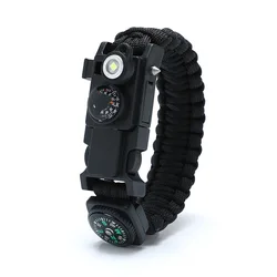 New Style Outdoor First Aid Kits Waterproof Compass Multi-function Outdoor Tools Emergency 4mm Paracord 550