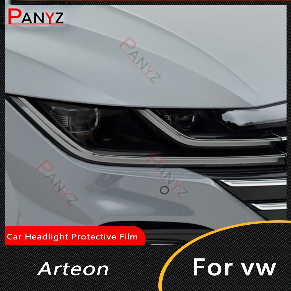 Film de protection noir fumé pour lumière de sauna de voiture, autocollants en TPU, teinte TPU anti-rayures, Volkswagen VW CC Arteon 2018-2021